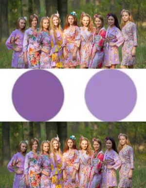 Assorted Lilacs Bridesmaids Robes