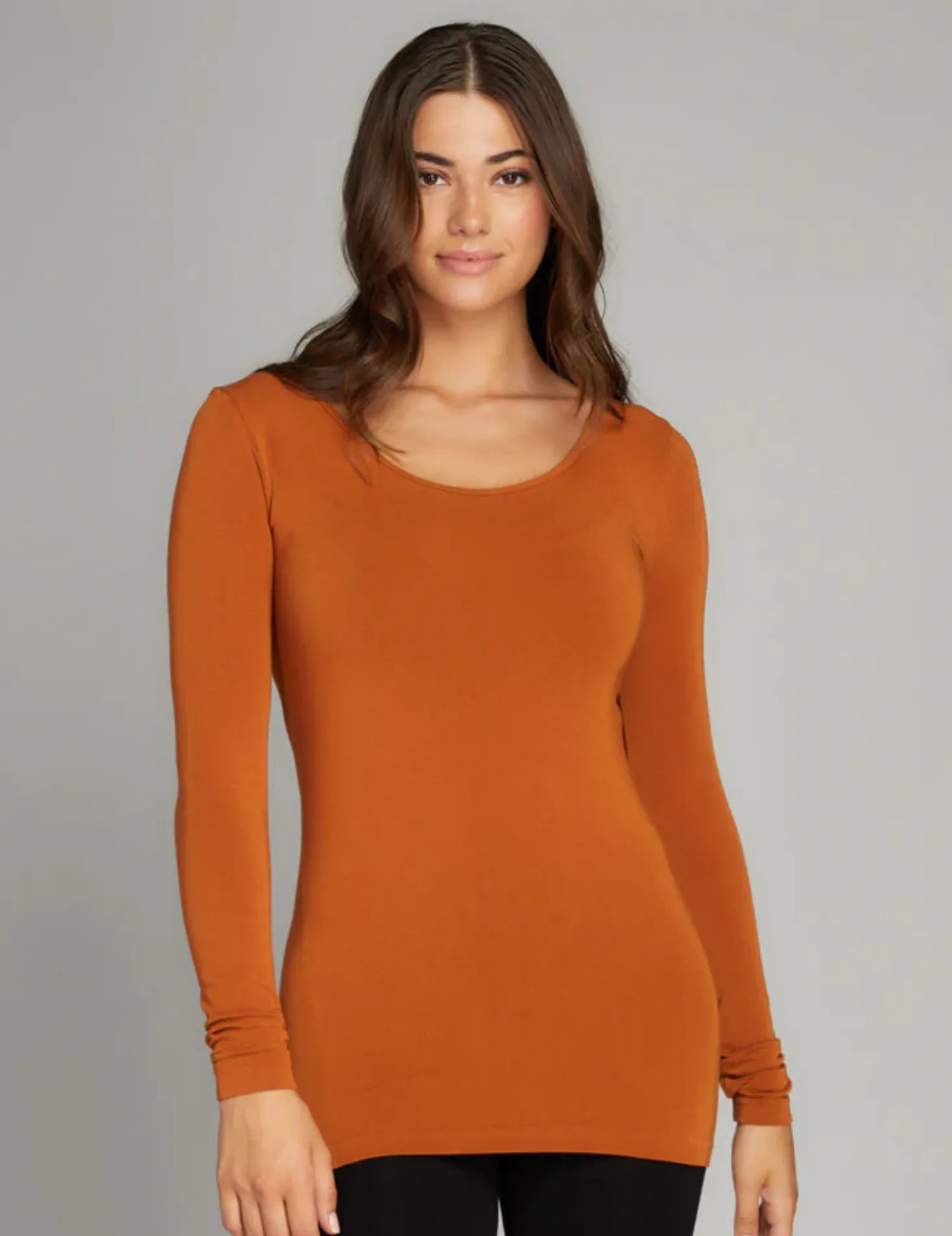 Bamboo Scoop Neck Longsleeve