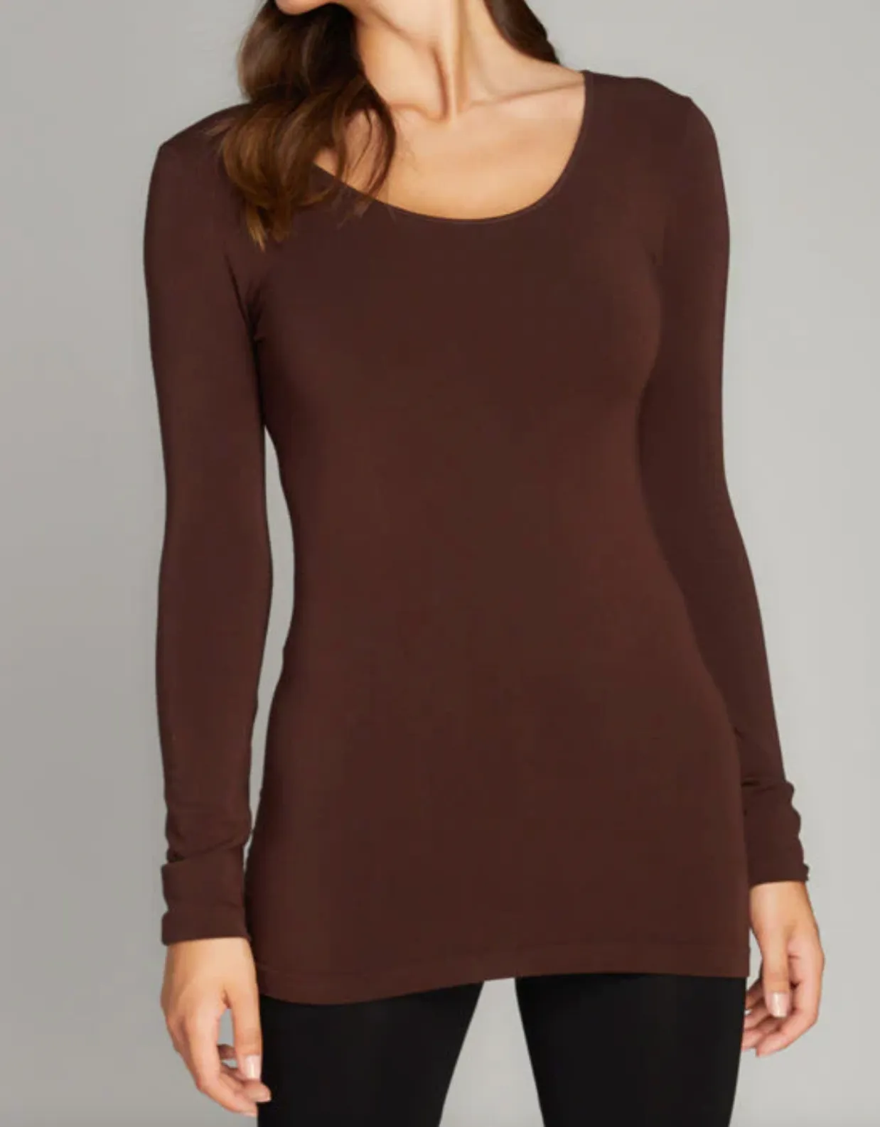 Bamboo Scoop Neck Longsleeve