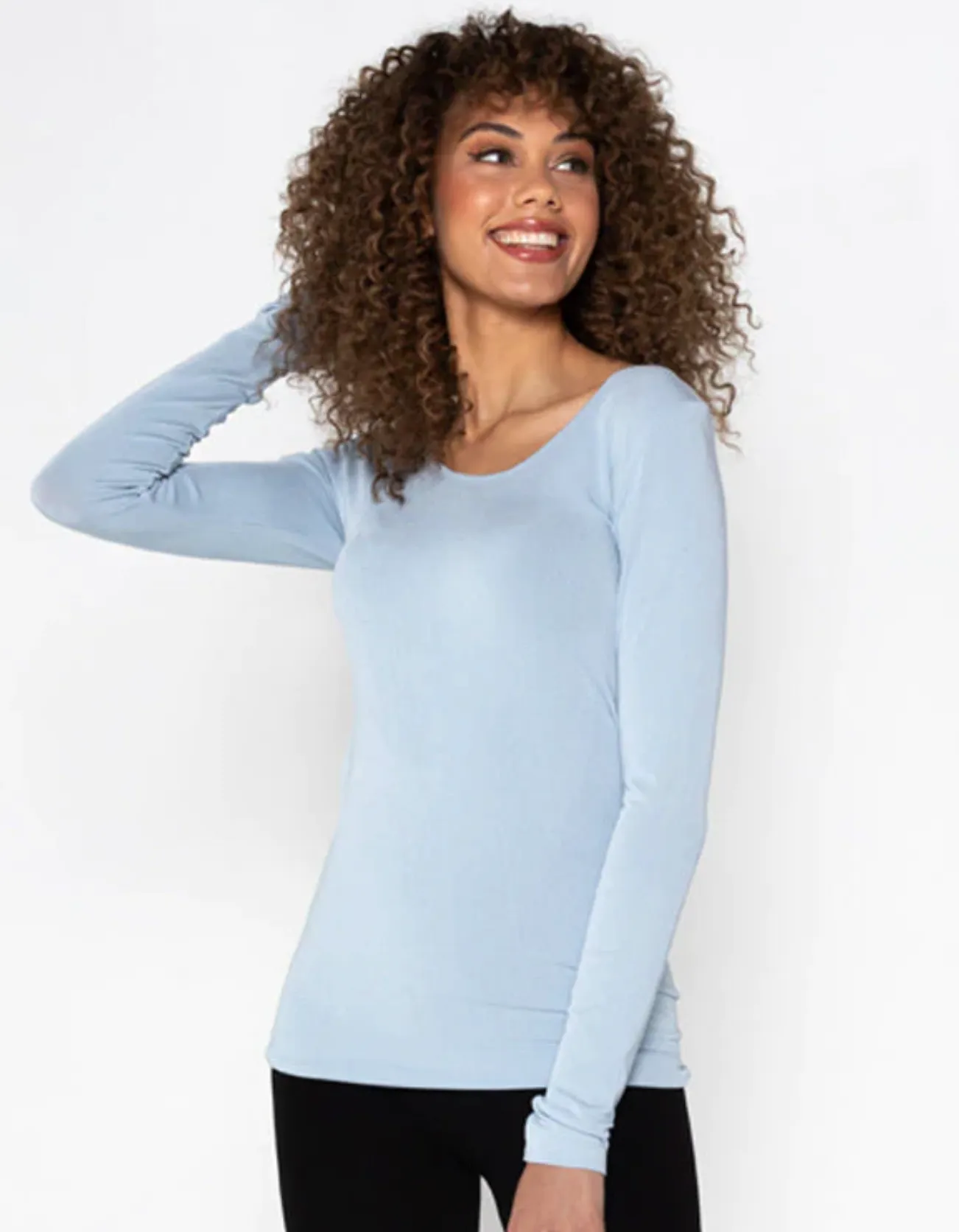 Bamboo Scoop Neck Longsleeve