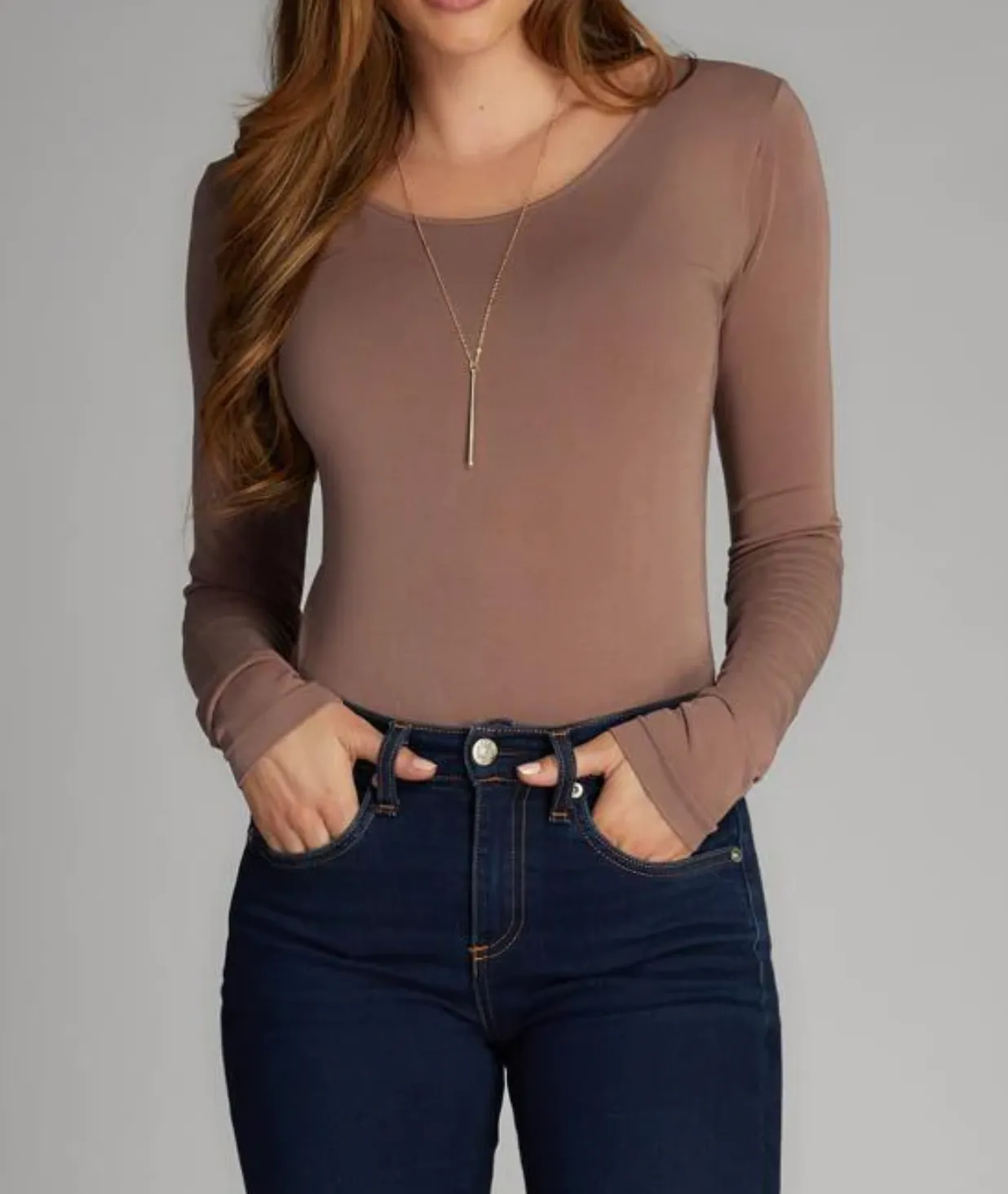 Bamboo Scoop Neck Longsleeve