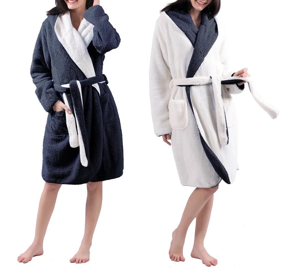 Bambury - Reversible Sherpa Hooded Robe