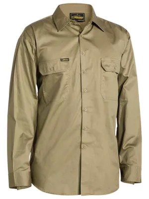 Bisley Cool Lightweight Drill Shirt - Long Sleeve-(BS6893)