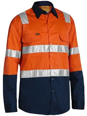 Bisley Taped Hi Vis Cool Lightweight Shirt With Shoulder Tape (BS6432T)