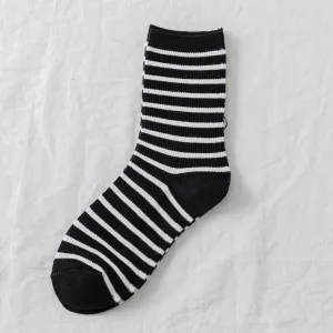 Black & White Stripe Socks