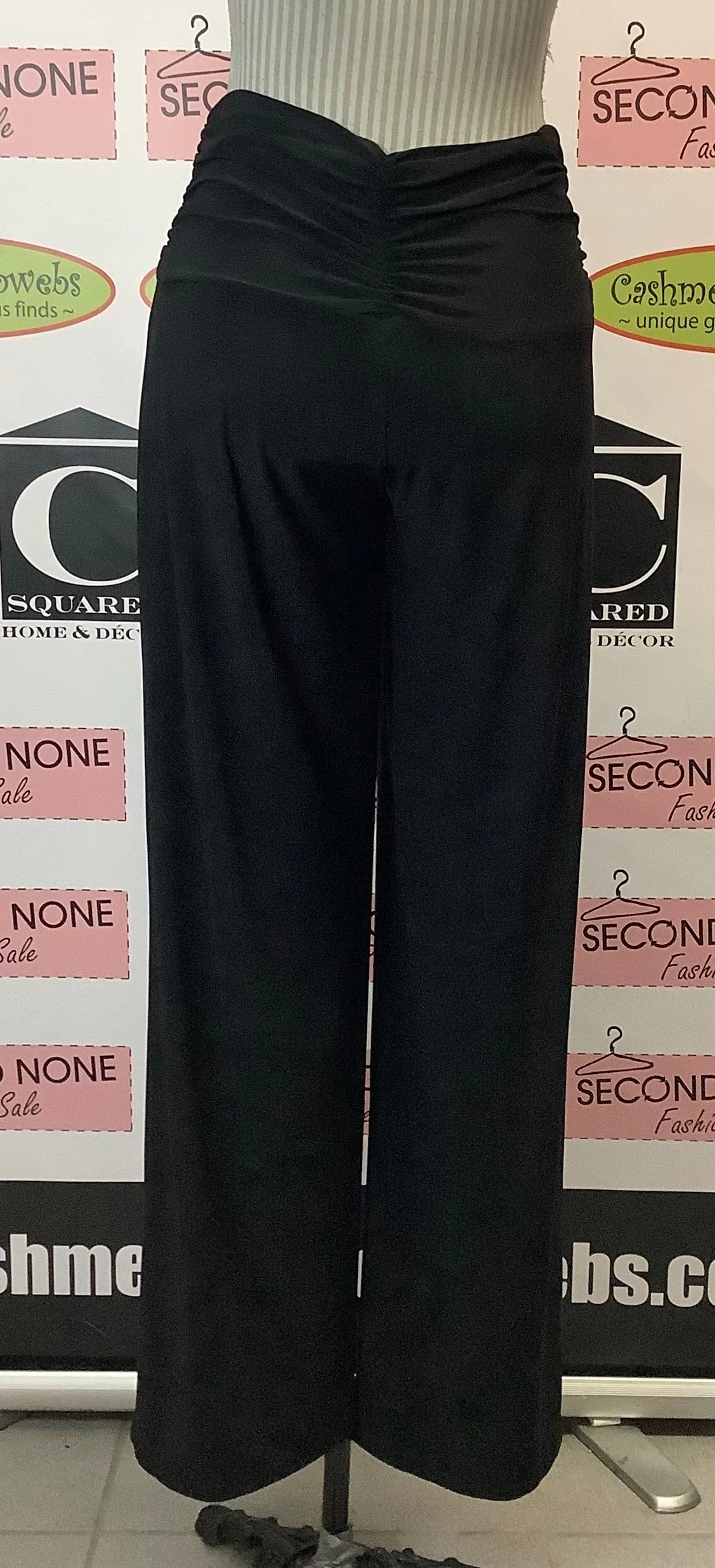 Black Flowy Dress Pants (Size M)