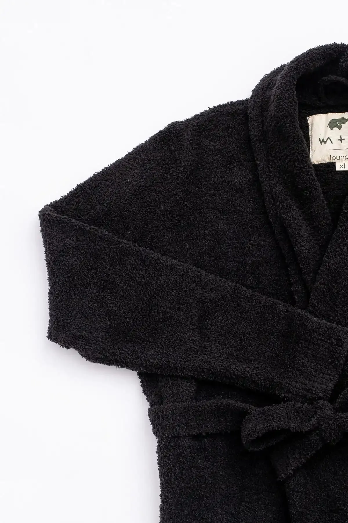 Brushed Yarn Luxe Robe_Charcoal