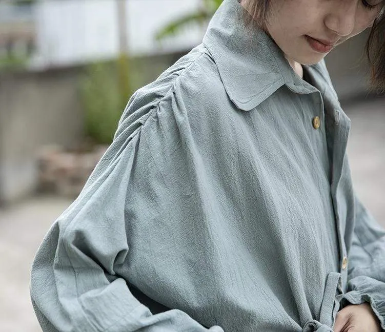 Casual Cotton Linen Shirt | Lotus