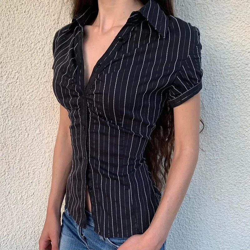 Chic Striped Blouse for Women