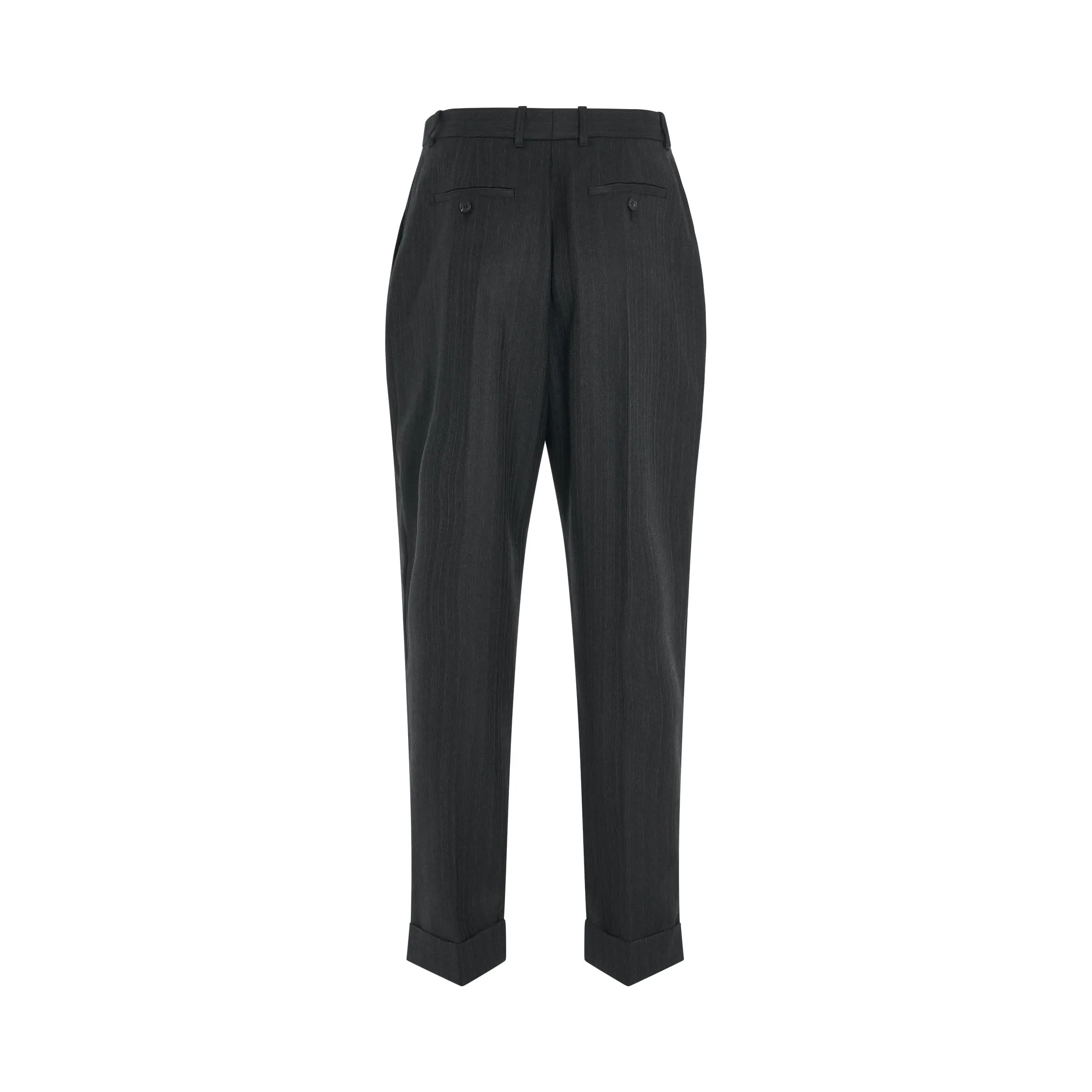 Cigarette Pants in Dark Grey