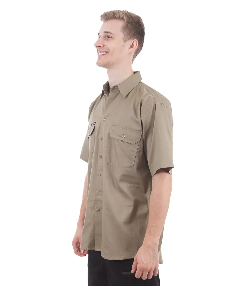 Cool Lightweight Drill Shirt SS - Khaki