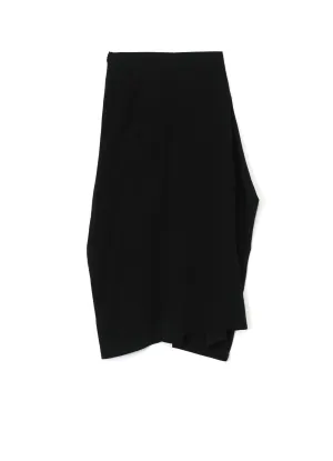 CREPE de CHINE PANEL TUCK FLARED SKIRT