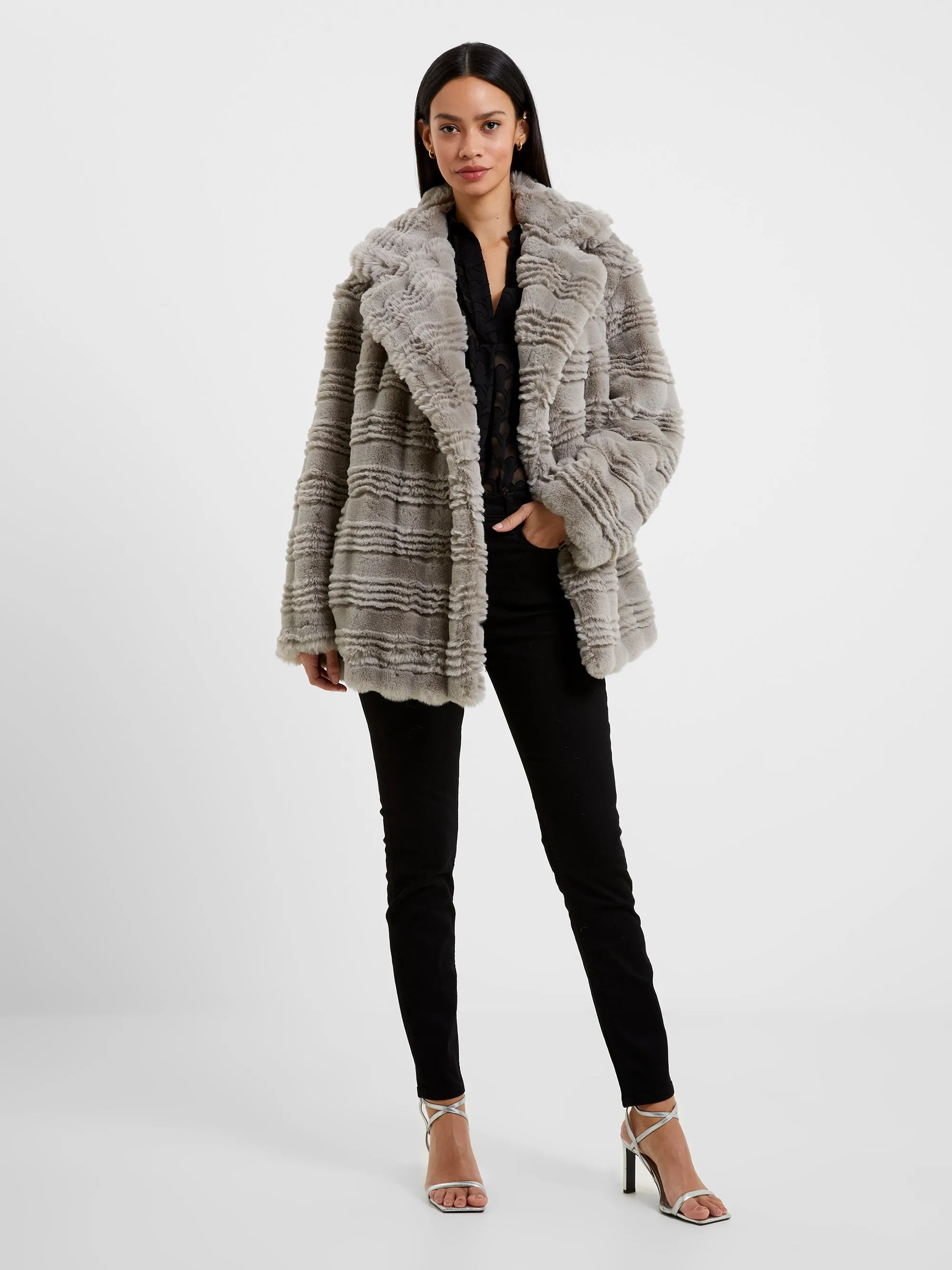 Daryn Faux Fur Short Coat