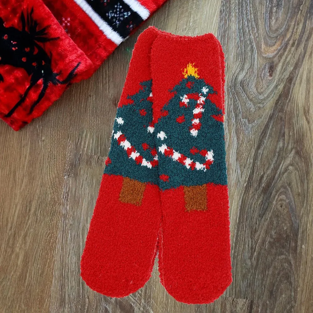 DOORBUSTER: Soft Christmas Knit Crew Socks