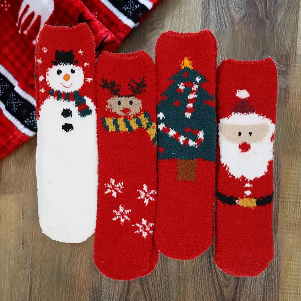 DOORBUSTER: Soft Christmas Knit Crew Socks