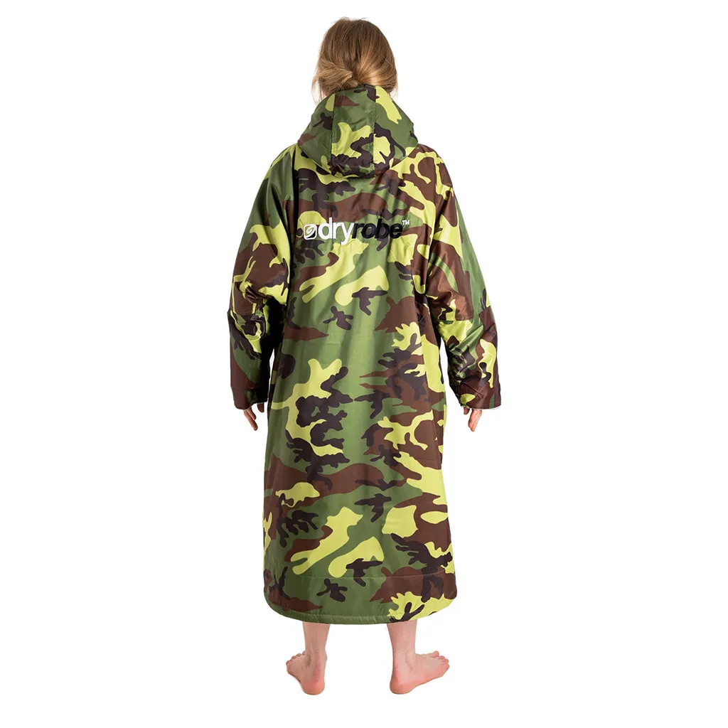 Dryrobe® Advanced Long Sleeve Changing Robe - Camouflage/Grey