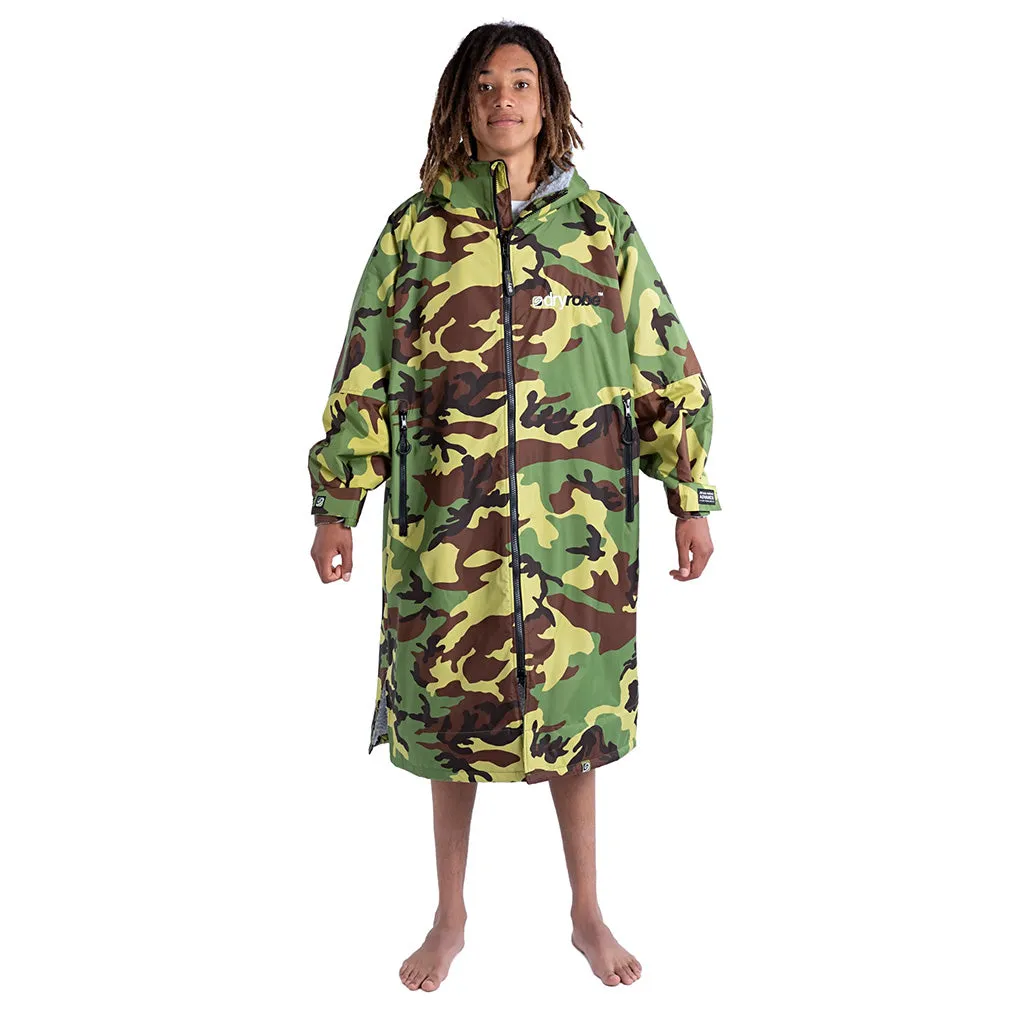 Dryrobe® Advanced Long Sleeve Changing Robe - Camouflage/Grey