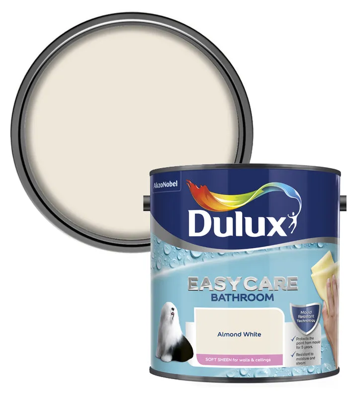 Dulux Easycare Bathroom Soft Sheen Paint - 2.5 Litre