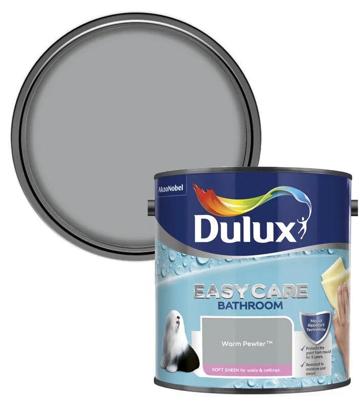 Dulux Easycare Bathroom Soft Sheen Paint - 2.5 Litre