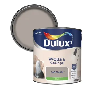 Dulux Silk Emulsion Paint For Walls And Ceilings - Soft Truffle 2.5L