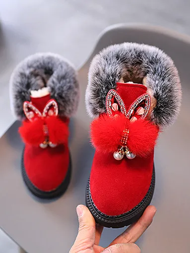 Faux Fur Butterfly Boots by Liv and Mia