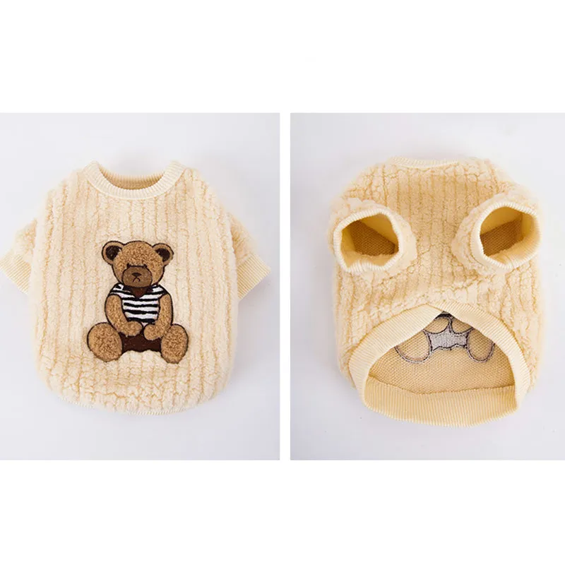 Fleece Cute Bear Pet Clothes