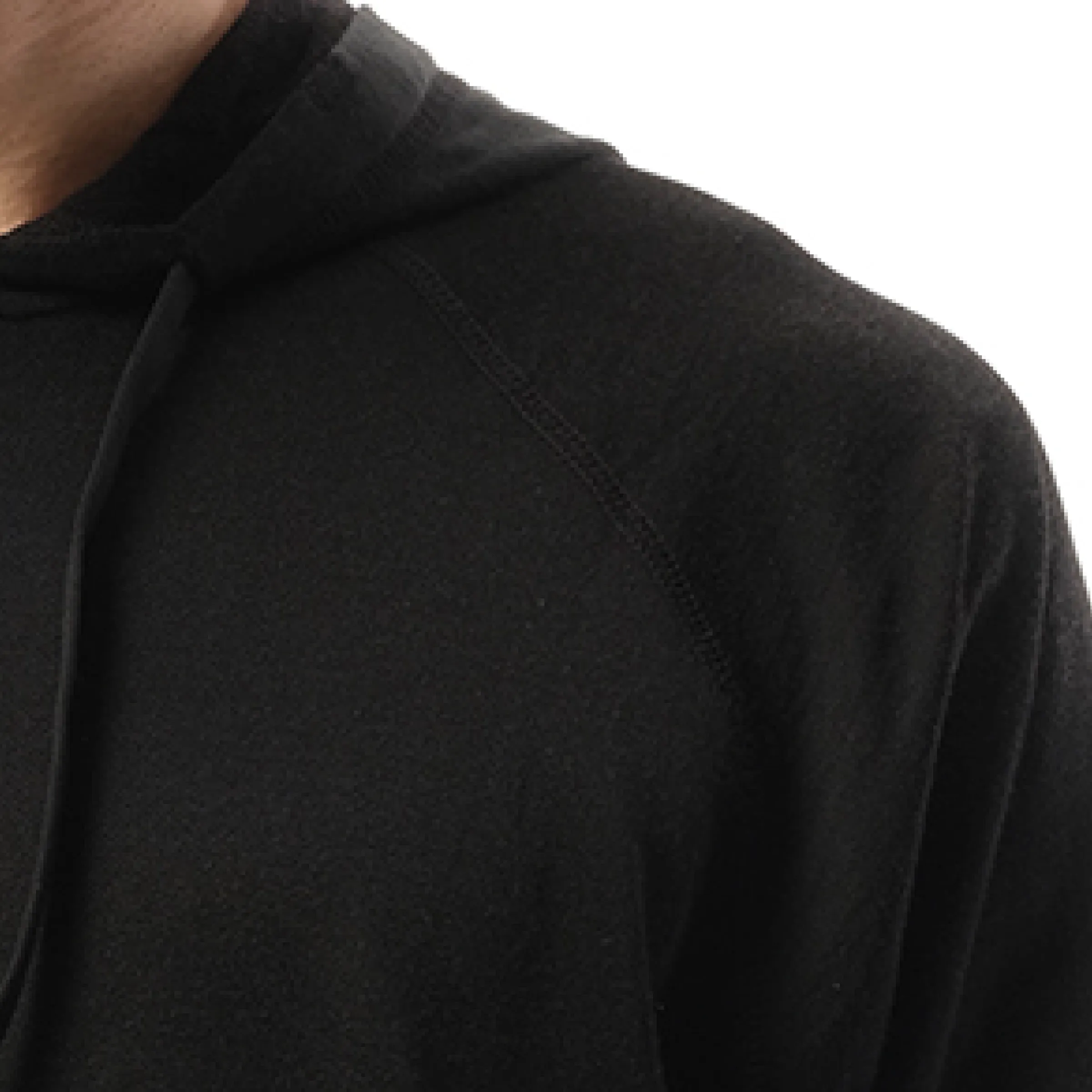 Fleece Hoodie in Black