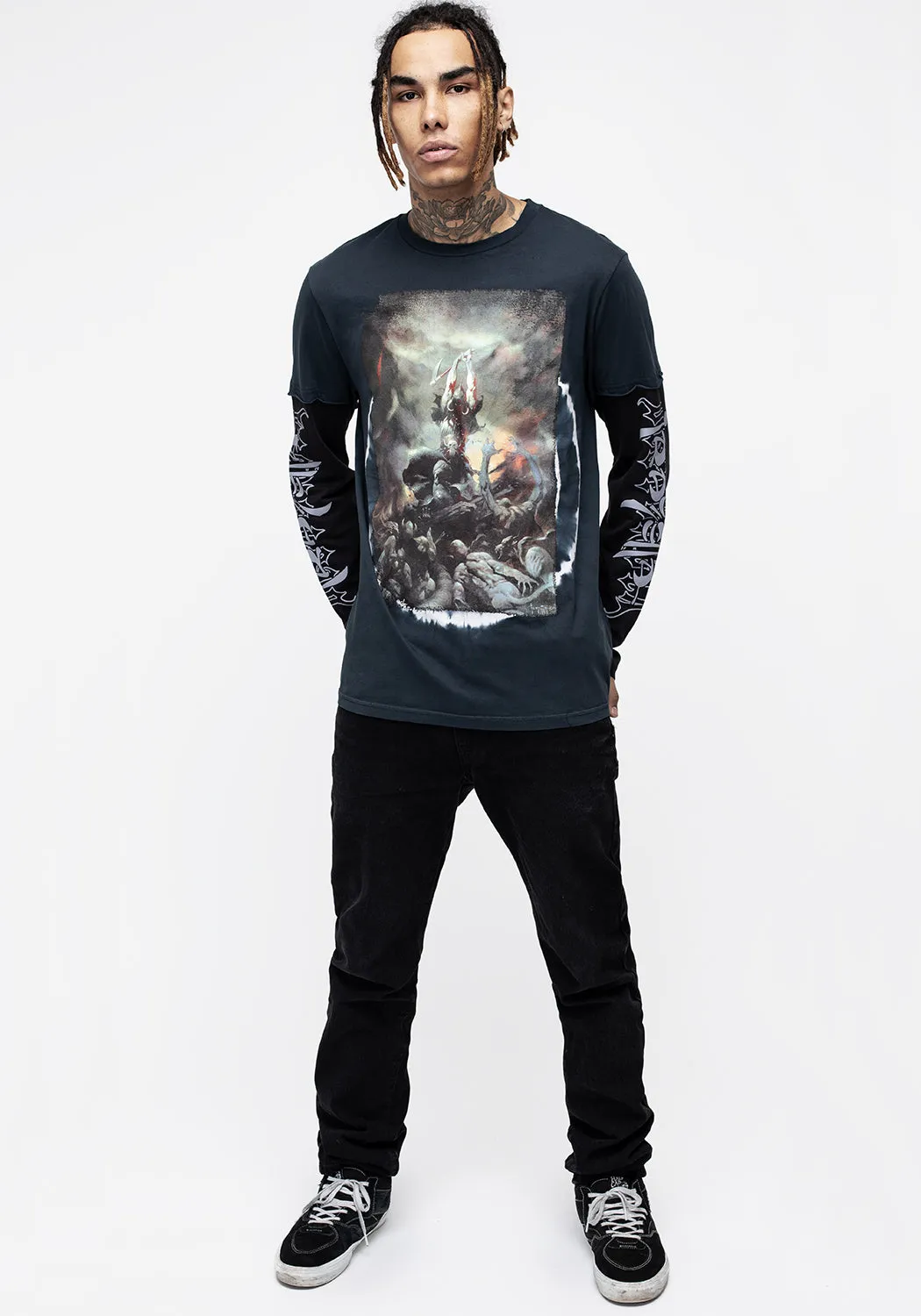 Frazetta Death Dealer 2 Long Sleeve T-Shirt