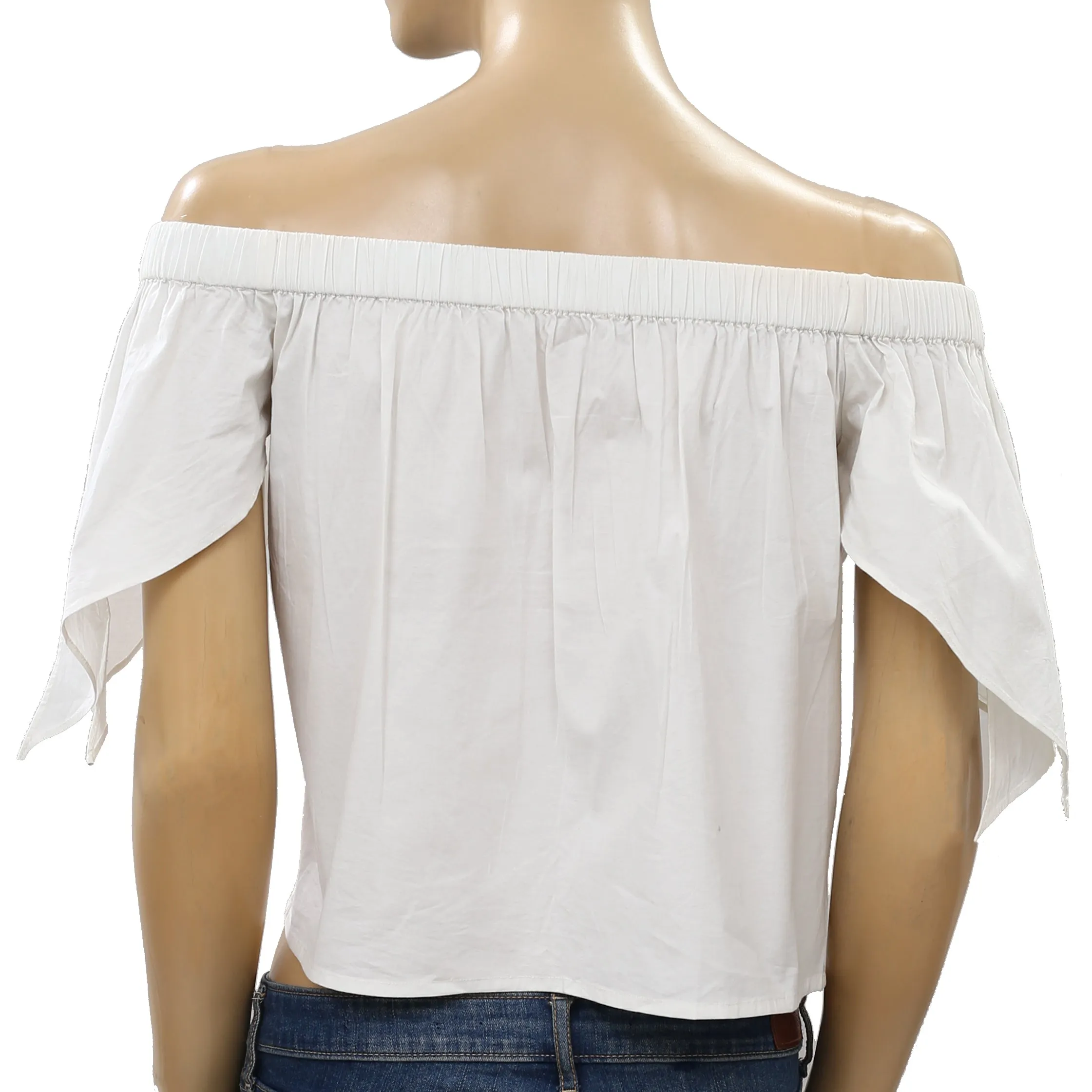 Free People Solid Off Shoulder Blouse Top