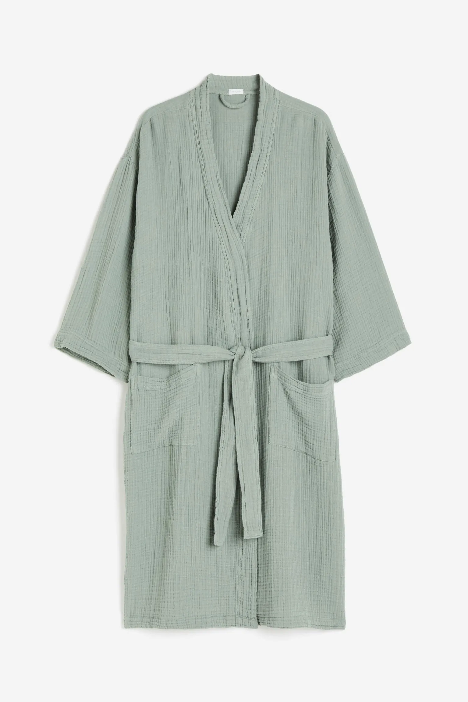 H&M Home Muslin robe, light green