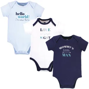 Hudson Baby Cotton Bodysuits, Mommys Man