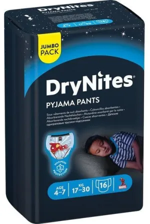 Huggies Drynites Pyjama Pants - Boys / 4-7 Years / 8-15 Years