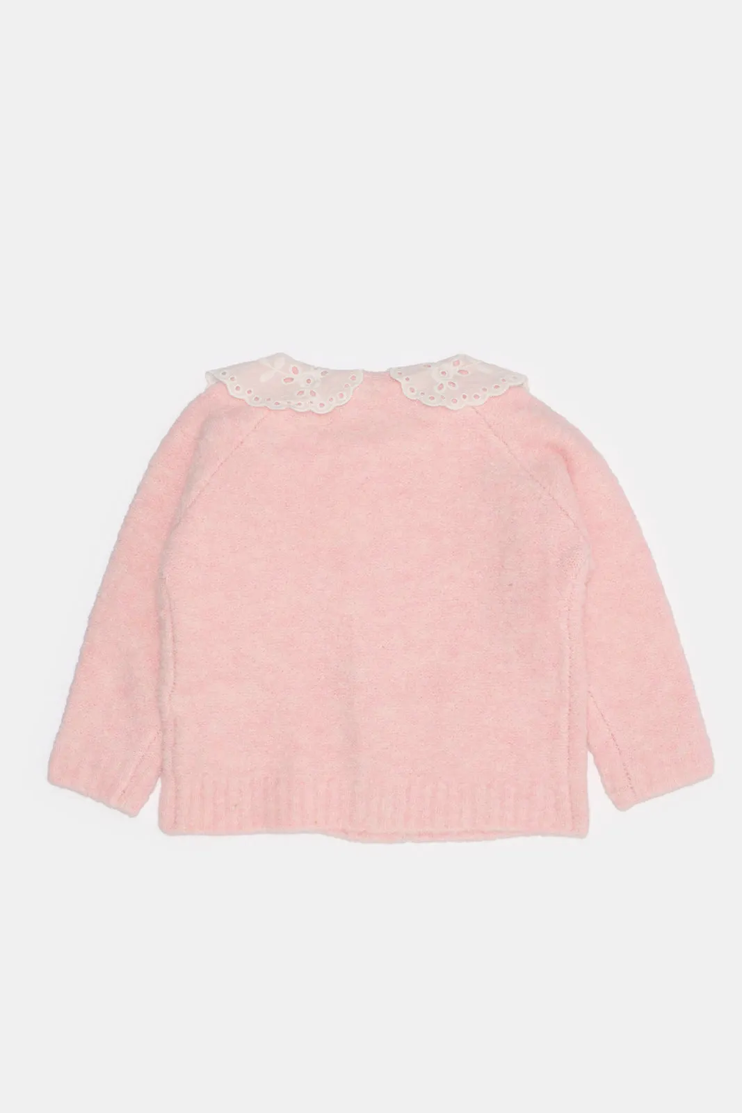 Infant Girls Pink Knitted Cardigan