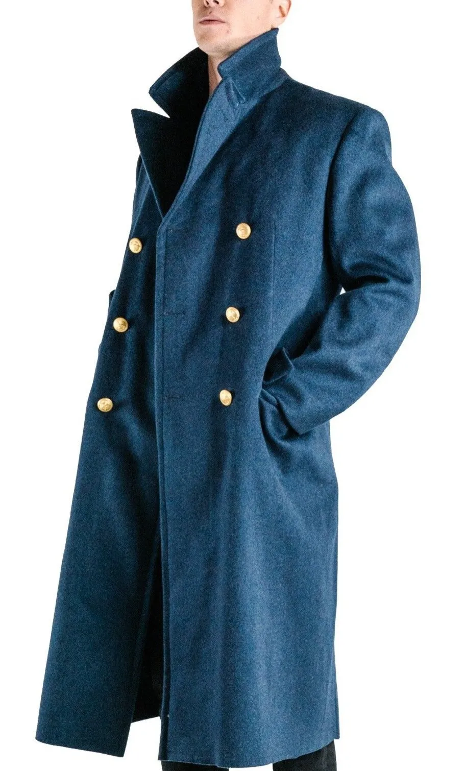 Italian Air Force - Navy Blue Wool Greatcoat - Super Grade