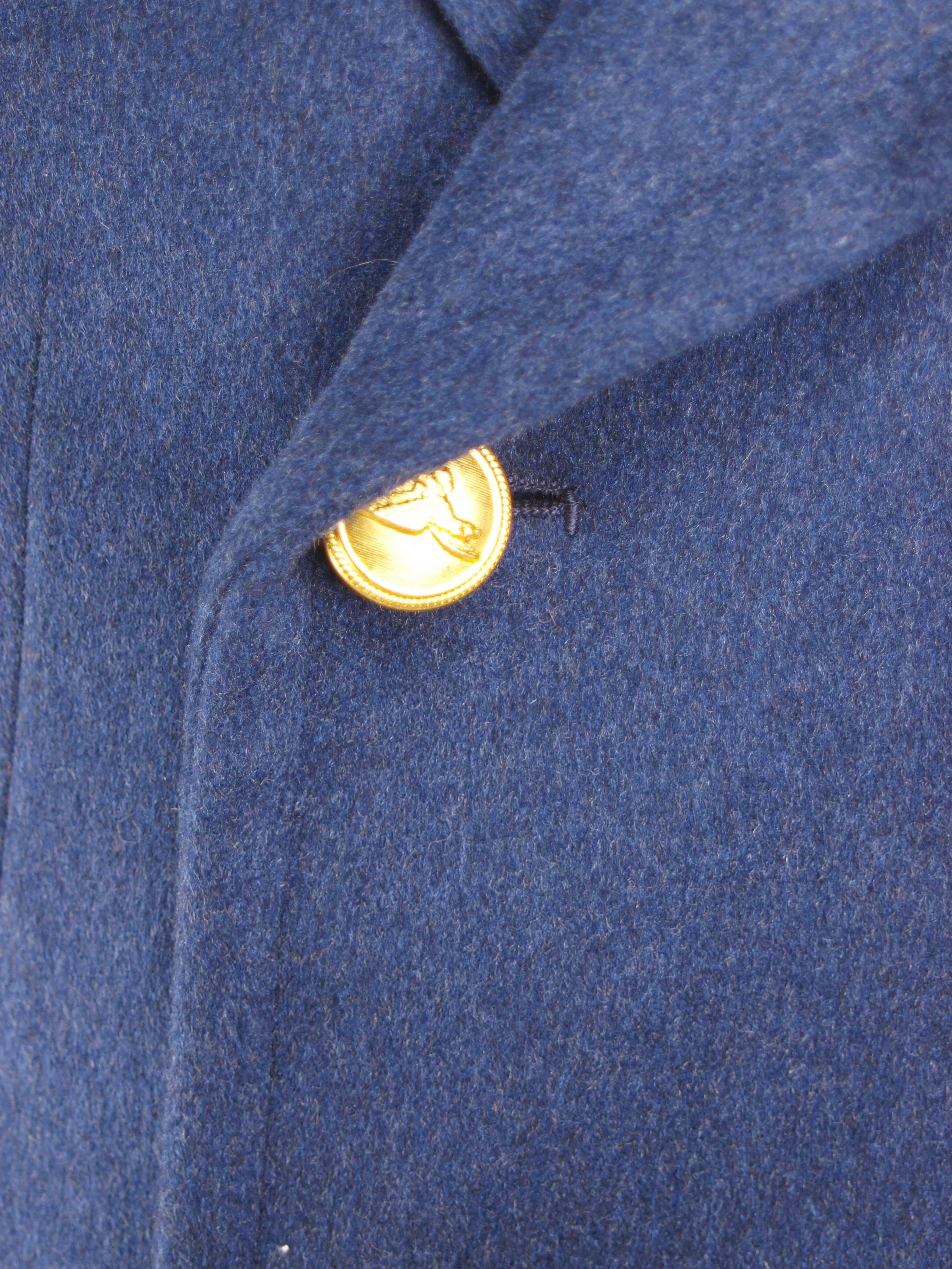 Italian Air Force - Navy Blue Wool Greatcoat - Super Grade