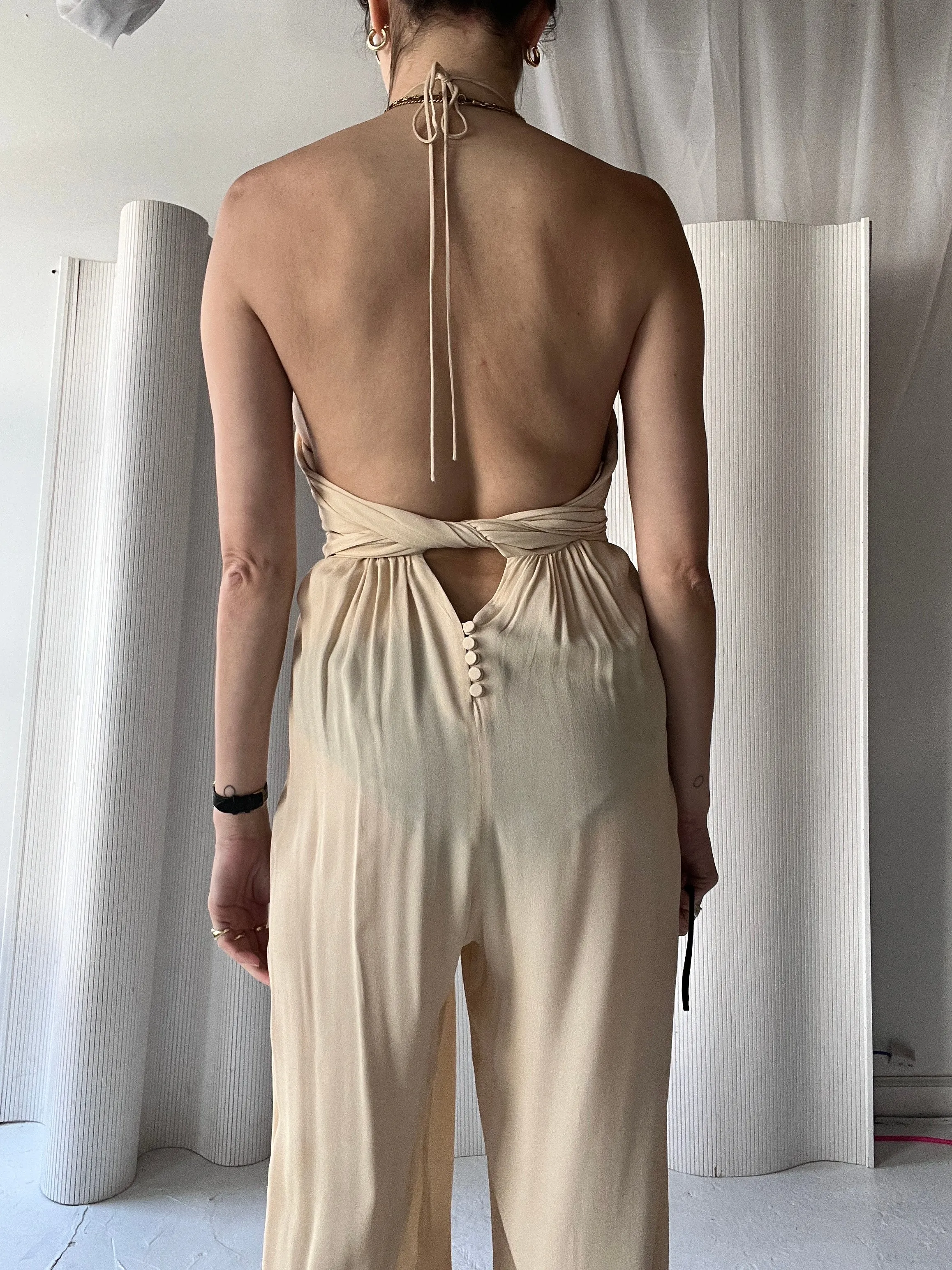 Jacquemus nude jumpsuit