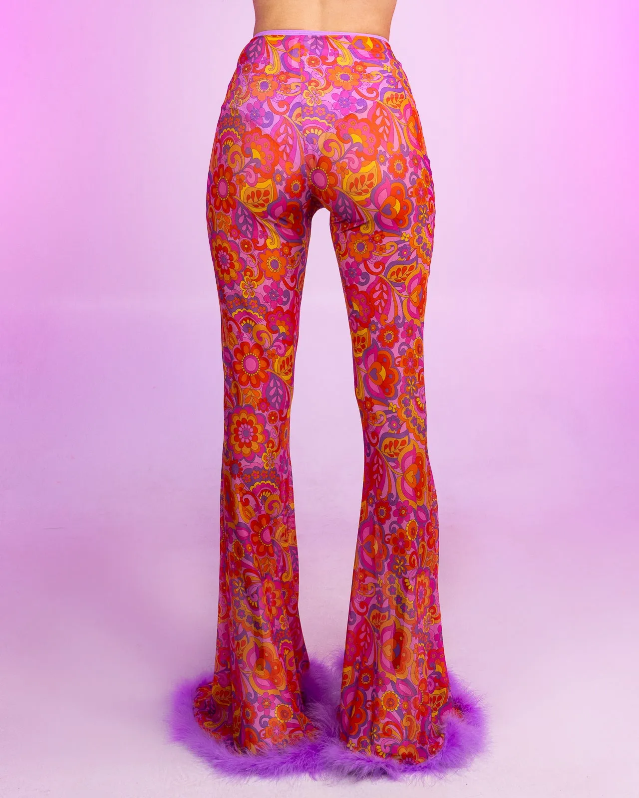 Lavender Paisley Daze Bell Bottom Pants