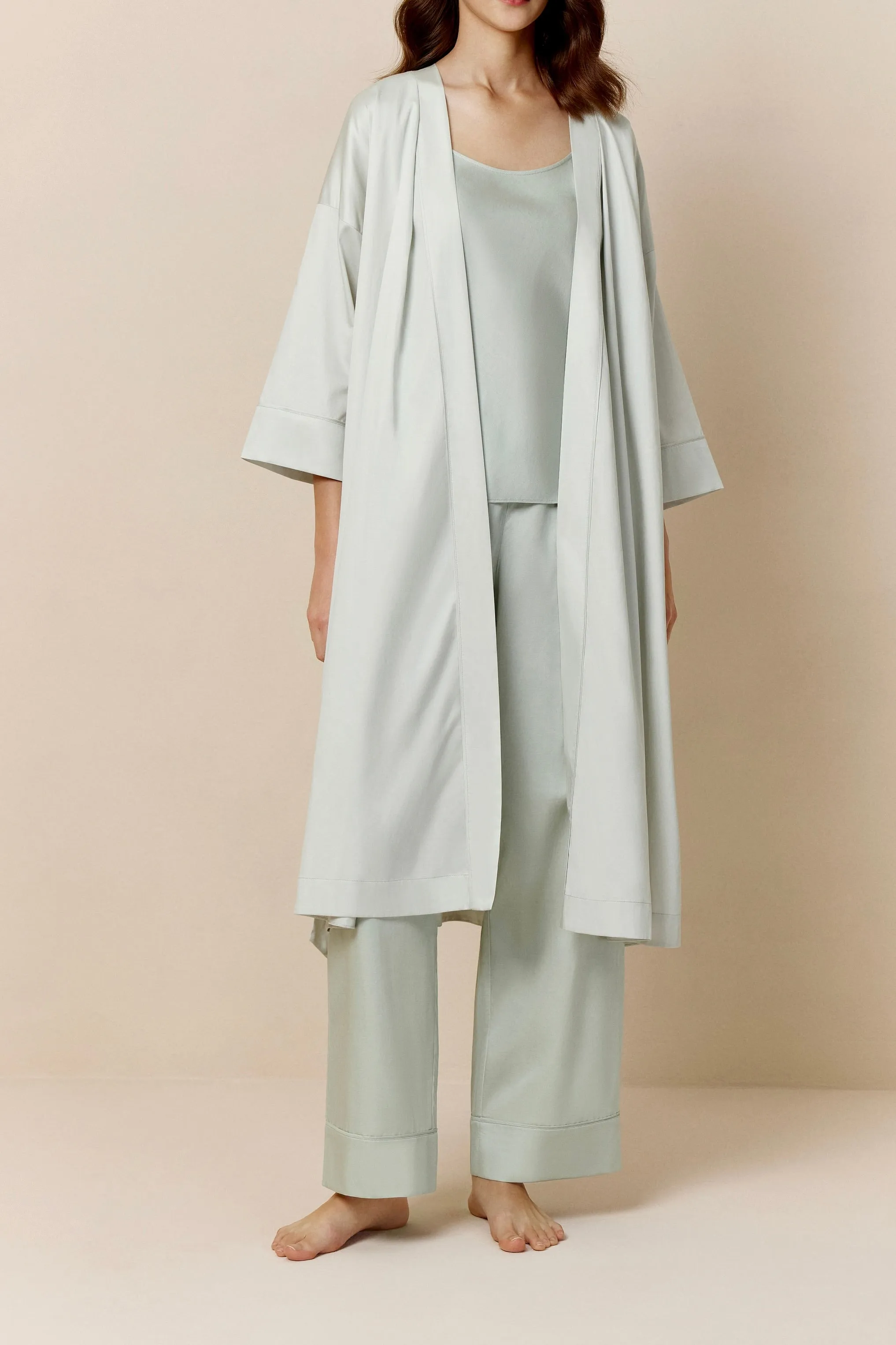 Lyocell Long Pajama Robe