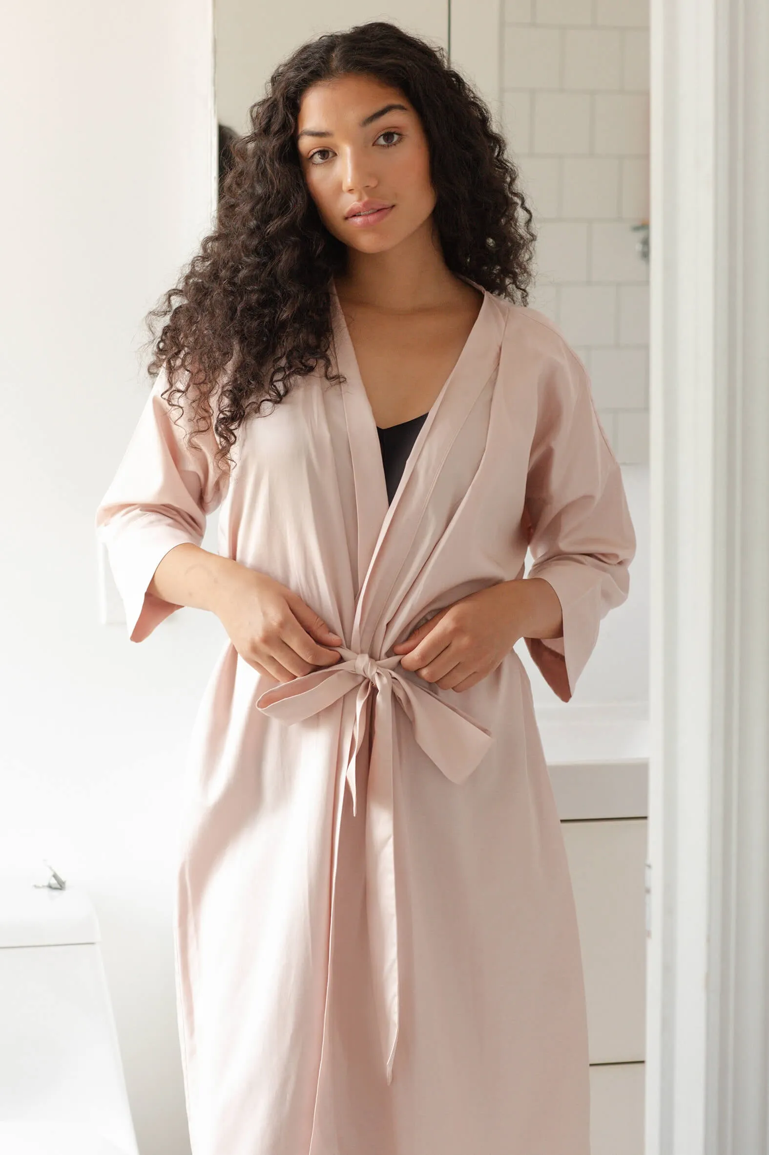 Lyocell Long Pajama Robe