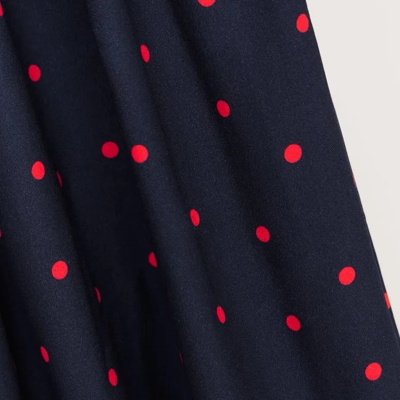 Mind the Maker - Leia Crepe - Jolly Dots - Indigo Night