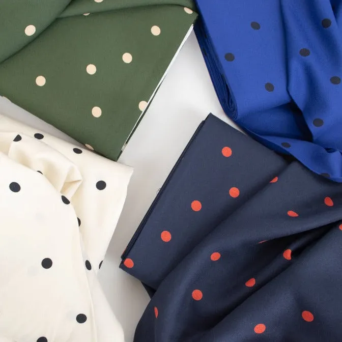 Mind the Maker - Leia Crepe - Jolly Dots - Indigo Night
