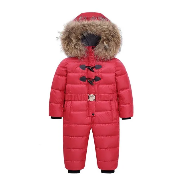 MOF Kids winter jumpsuit white duck down fill