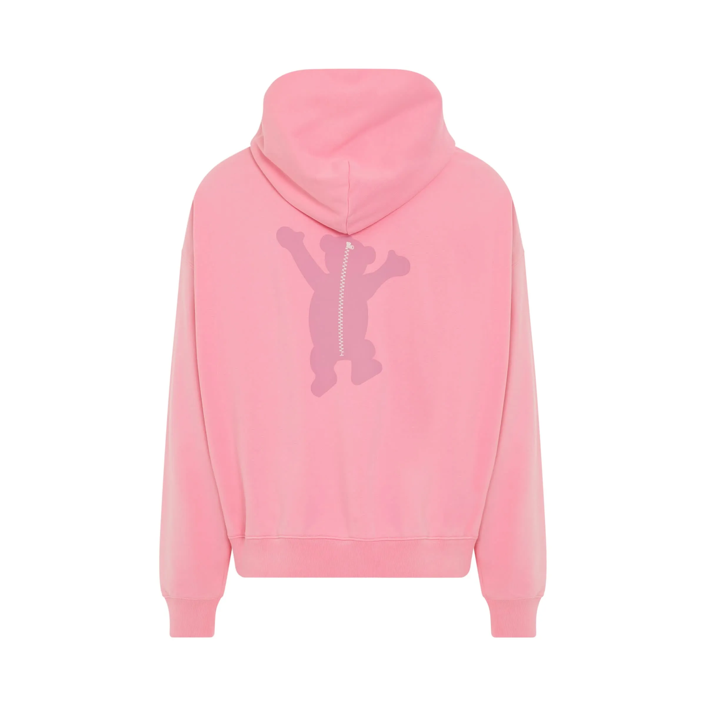 New Teddy Logo Pigment Hoodie in Pink