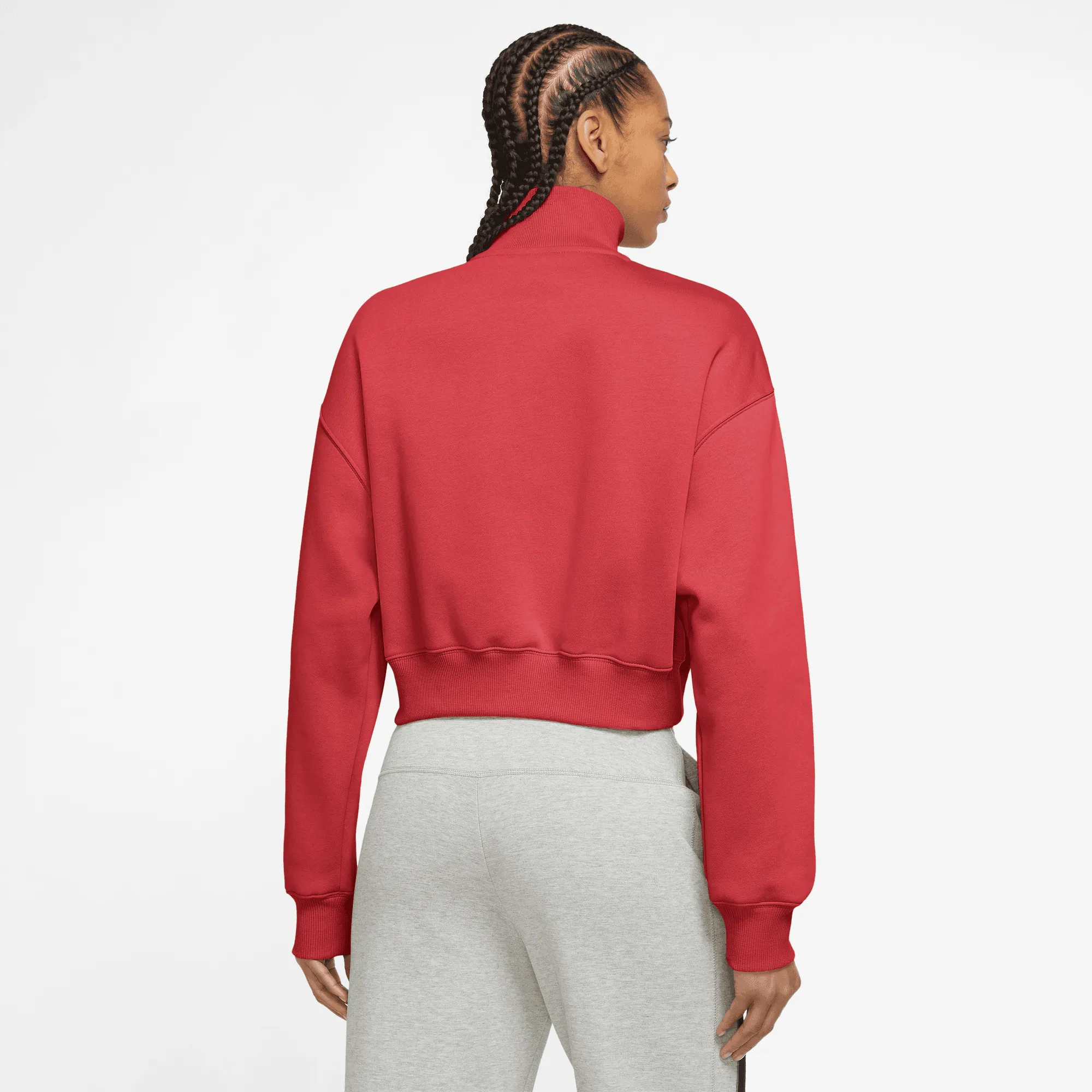 NIKE W NSW PHNX FLC QZ CROP