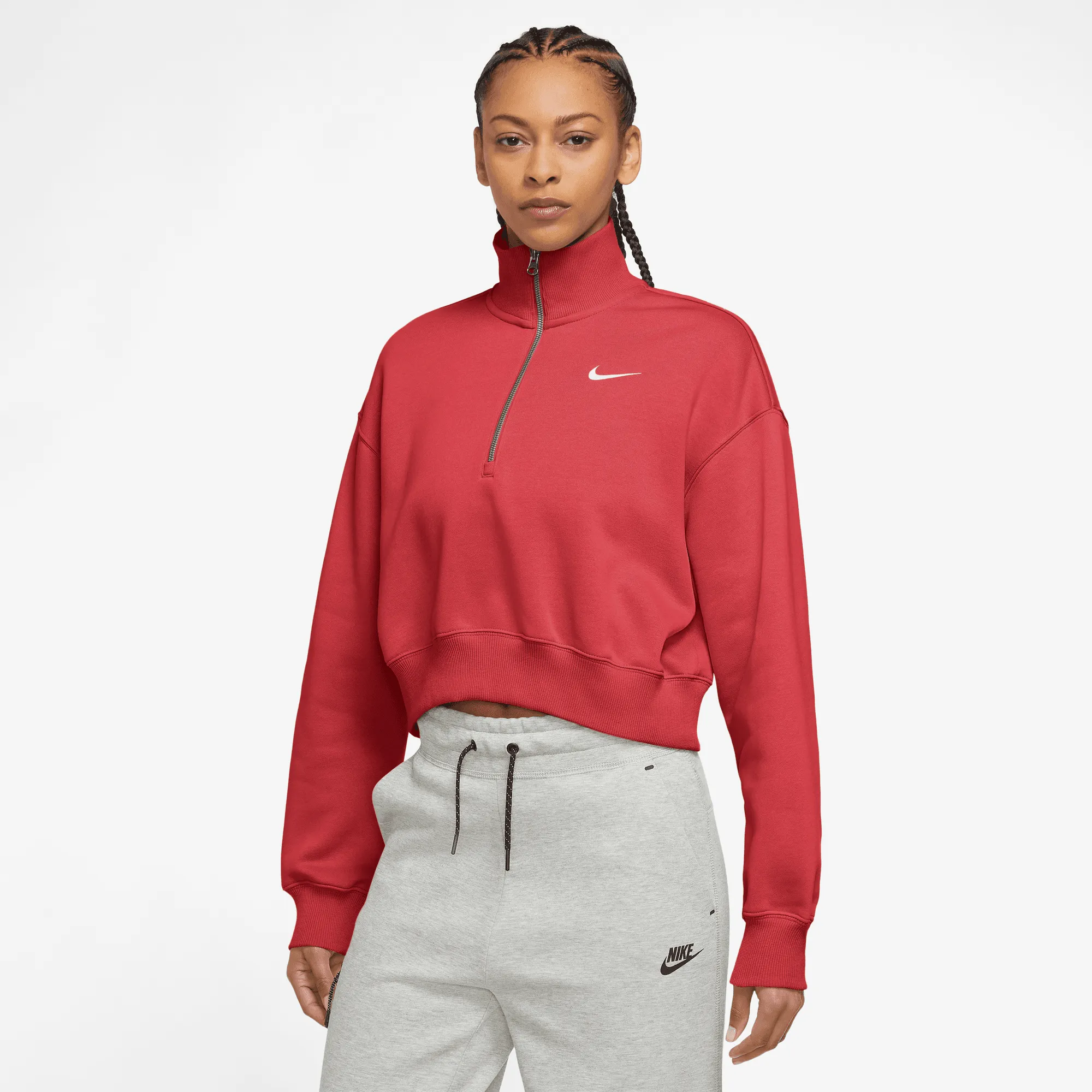 NIKE W NSW PHNX FLC QZ CROP