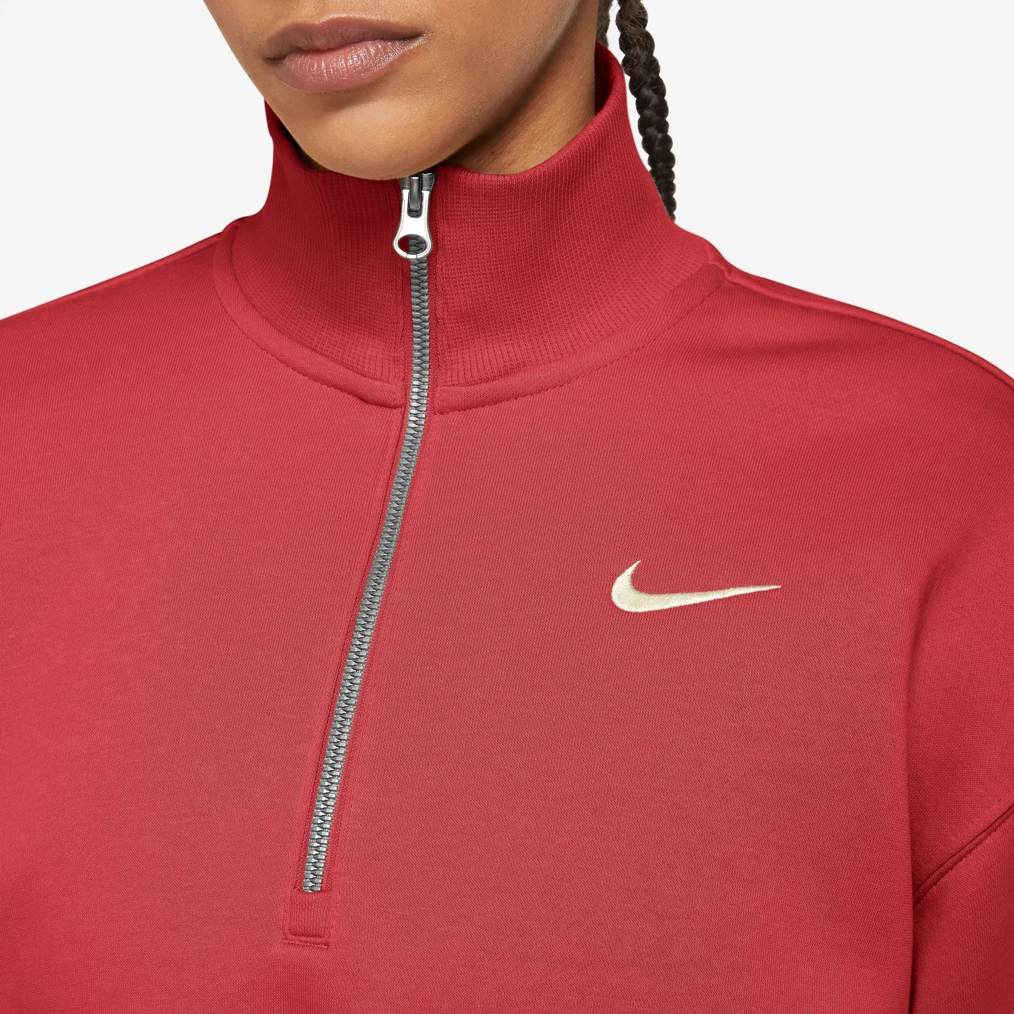 NIKE W NSW PHNX FLC QZ CROP