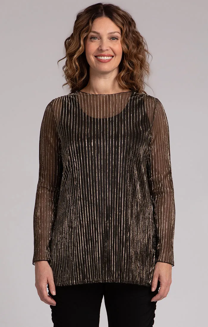 Nu Ideal Tunic, Pleated Mesh