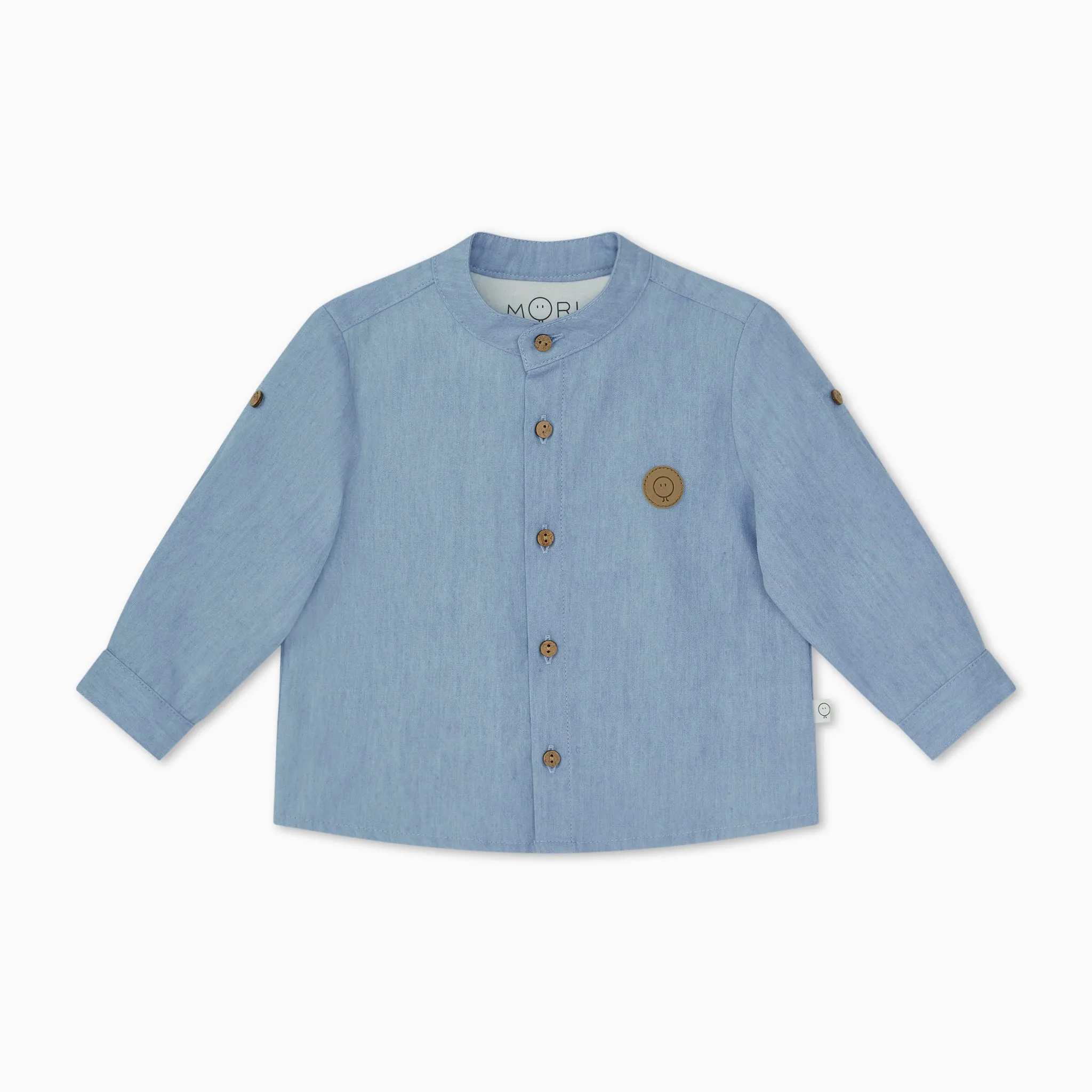 Organic Cotton Chambray Long Sleeve Shirt