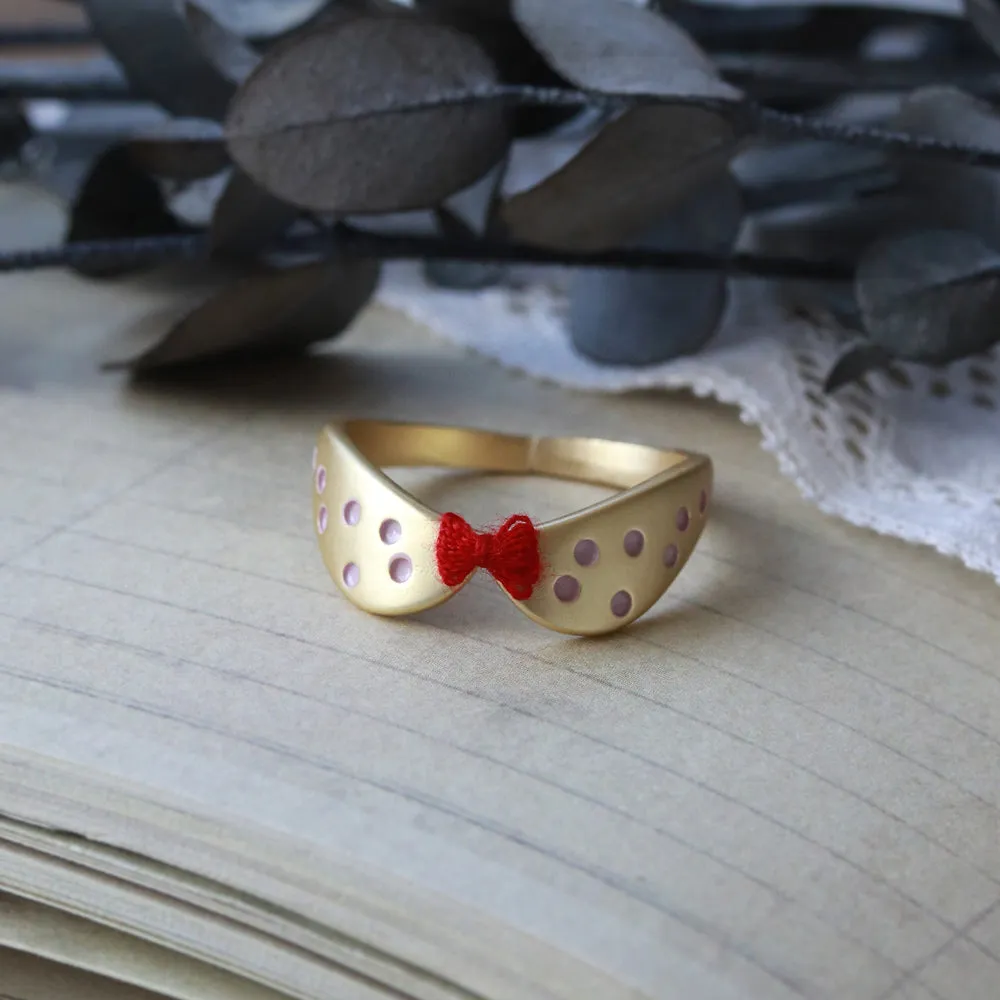 Polka Dot Round Collar Open Ring