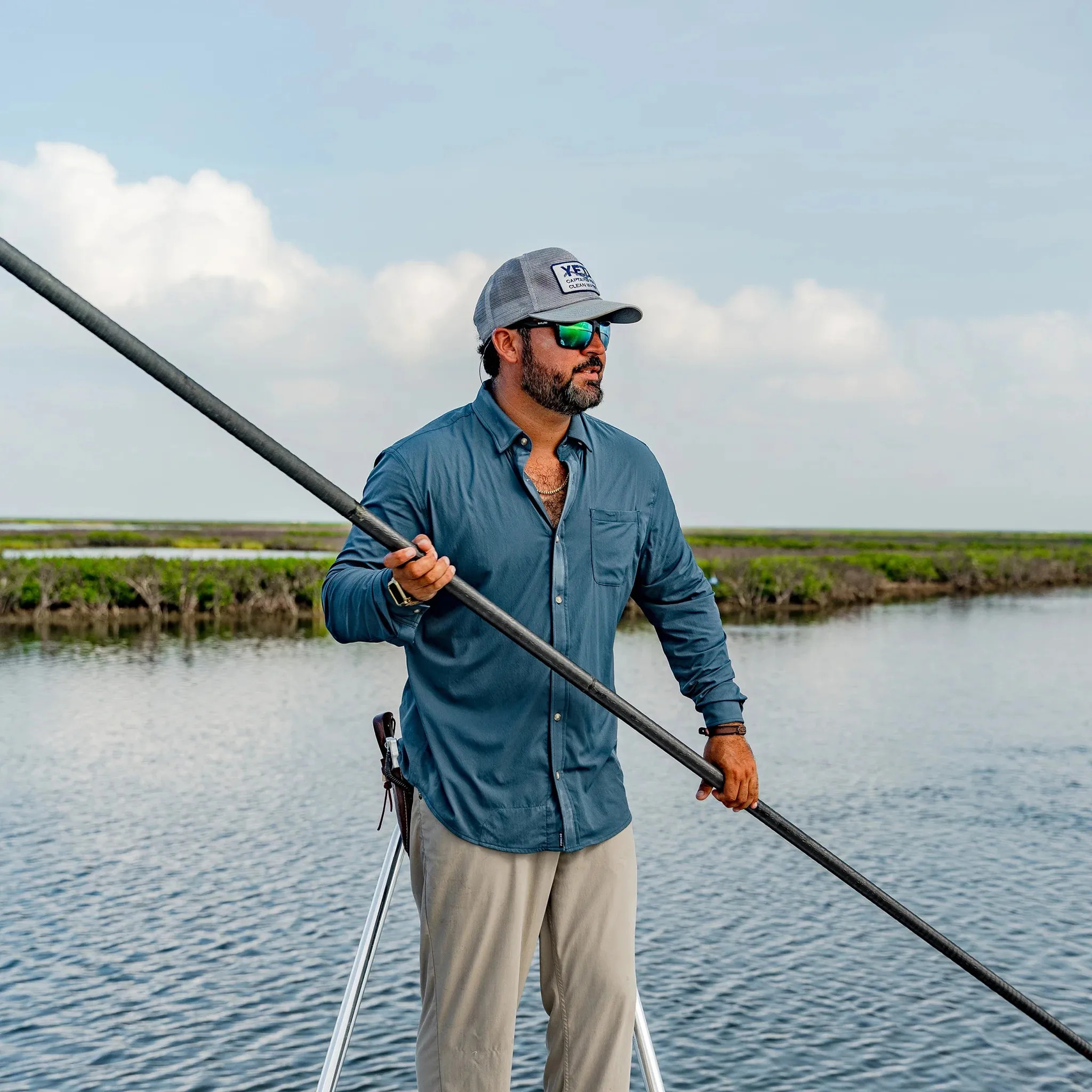 Poncho The Undertow Long Sleeve Shirt